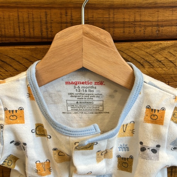 Magnetic Me Baby One Piece - Blue and Yellow - Picture 3 of 4